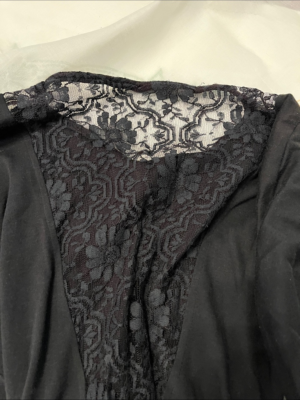 Black Long-Sleeve Fit-and-Flare Dress - Picture 5 of 6